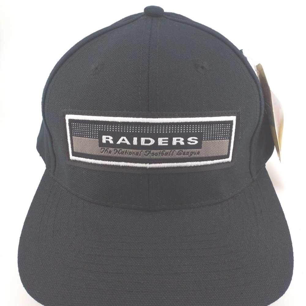 Vintage 90s Sports Specialties LA Raiders NFL Men Black Adjustable Strapback Hat